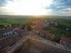 veduta panoramica dalla Torre del cassero, al tramonto, il lato occidentale